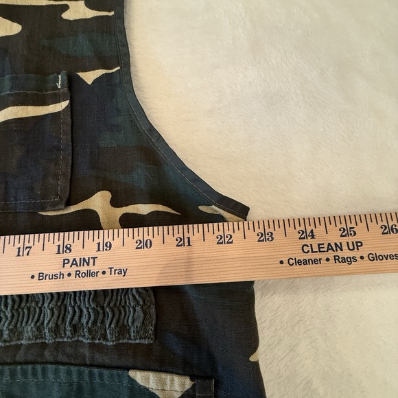 VTG Duck Bay Hunting Field Vest Mens XL Camo Game Bag 5 Pockets RN42000 - Picture 5 of 12